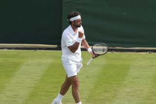 Nikoloz Basilashvili a créé la surprise en battant Lorenzo Musetti mardi KEYSTONE/AP/Joanna Chan